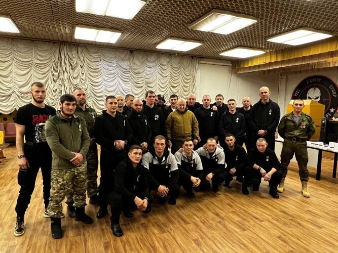 Image showing Evgeny Prigozhin with Wagner Group prison conscripts